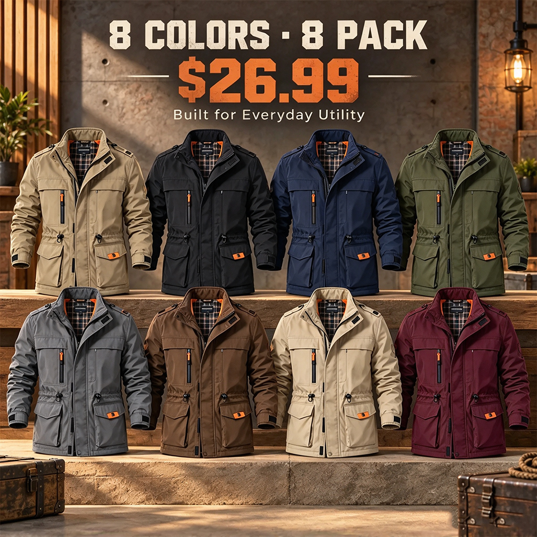 Men's Multi-Pocket Field Jacket