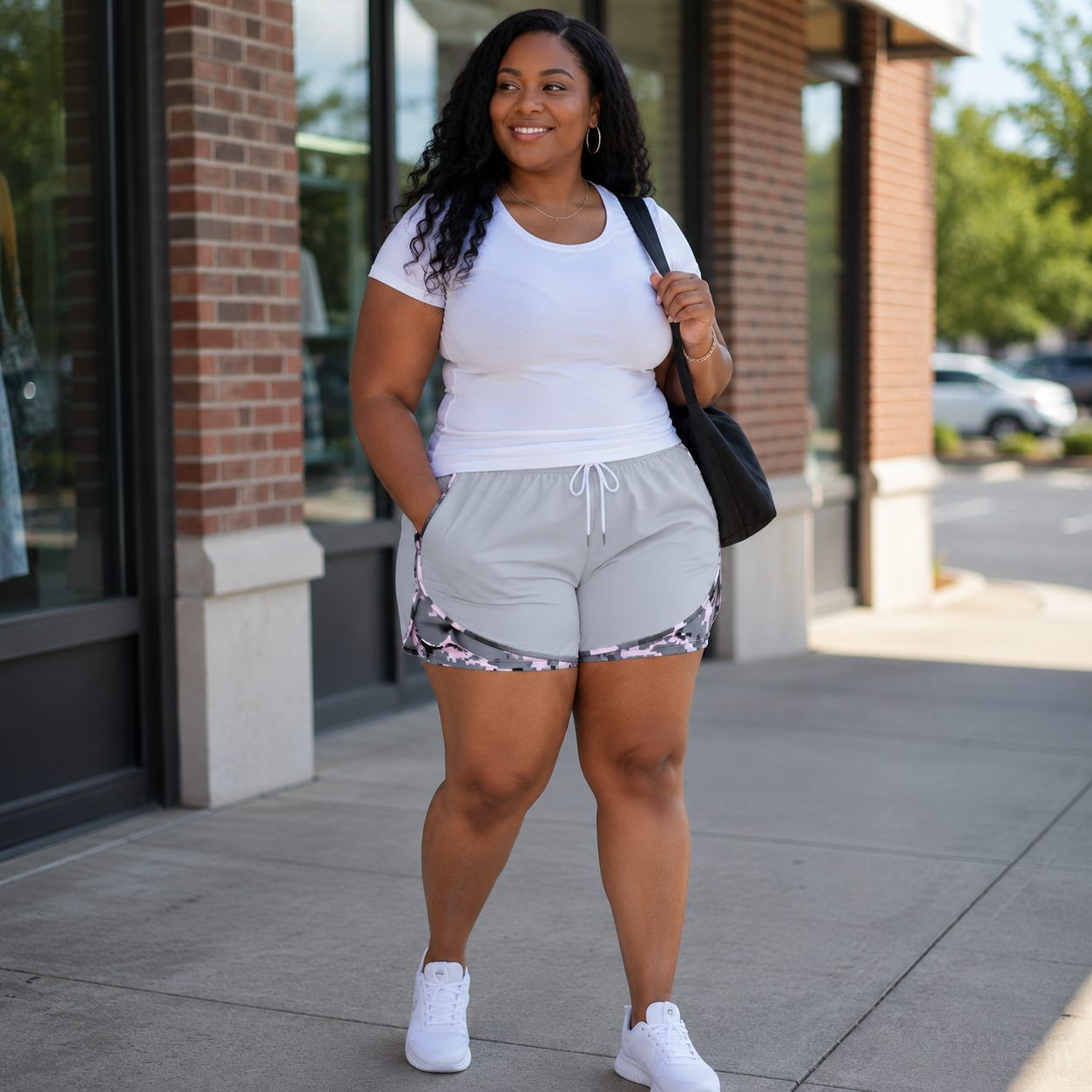 [LAST DAY SALE]Women’s casual athletic shorts with pockets