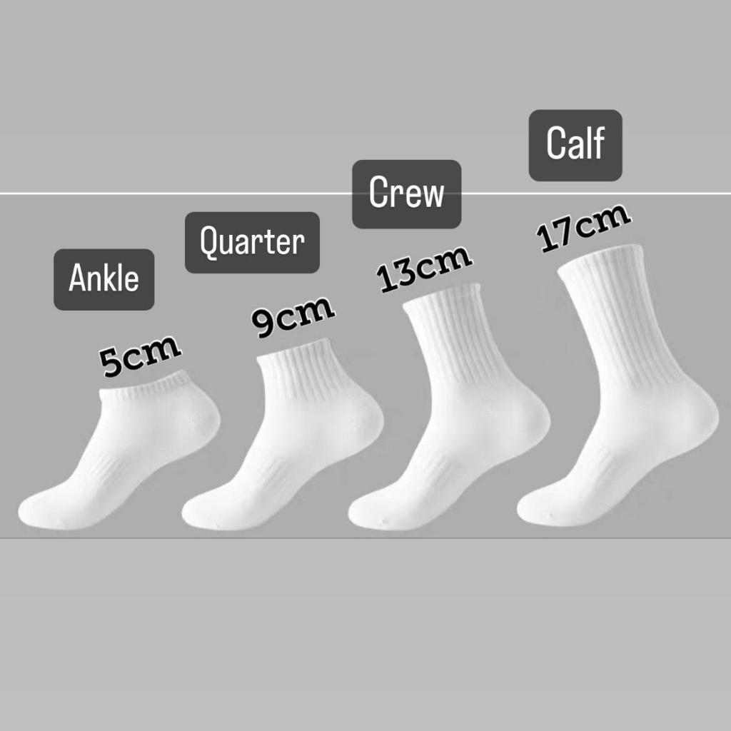 Socks Cotton Unisex Free Size Sport Running Stokin Lelaki Perempuan