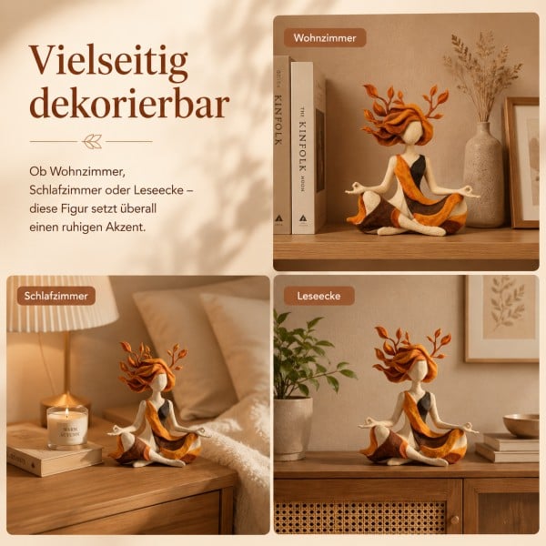Meditative Deko-Figur für innere Ruhe – Skulptur für Wohnzimmer & Schlafzimmer