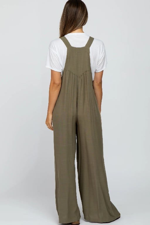 Weitschritt Latzhose mit verstellbaren Trägern – bequemer Jumpsuit für Damen