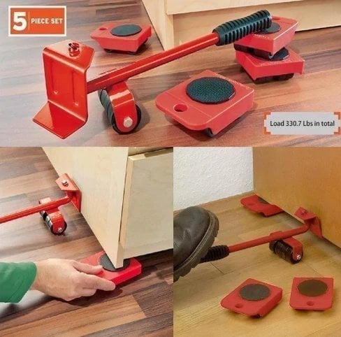 Möbelroller-Set – Umzugshilfe zum sicheren Transport schwerer Möbel