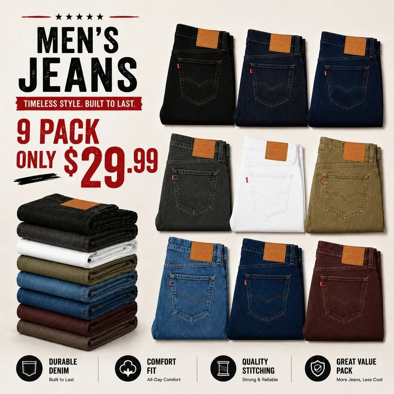 💝💝 Clearance Sale — Limited Stock! 🔥ORIGINAL FIT JEANS111