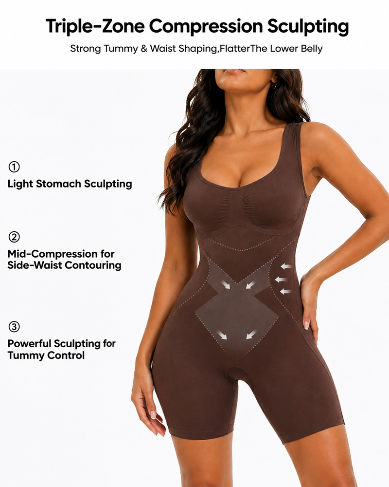 Elastischer nahtloser Bauchweg-Body Shaper