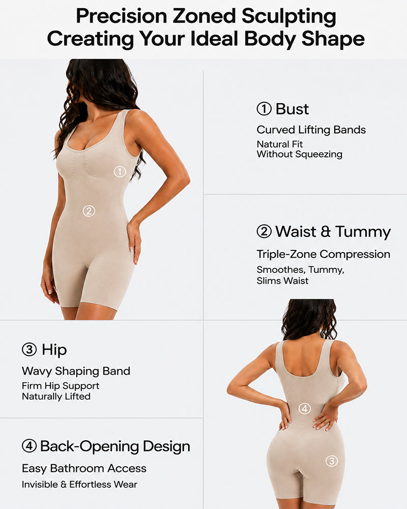 Elastischer nahtloser Bauchweg-Body Shaper