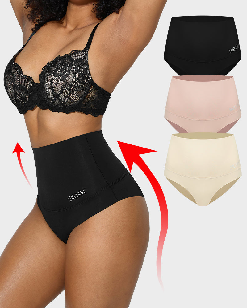 3er-Pack High-Waist Bauchweg-Slips