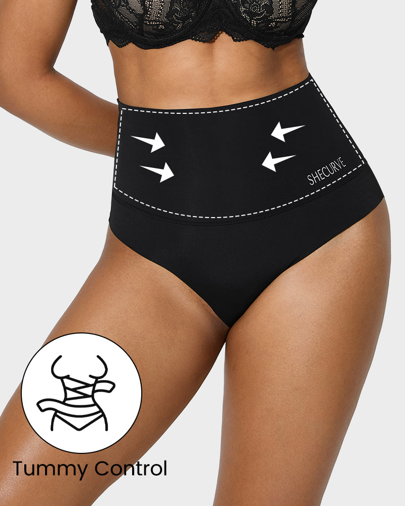 3er-Pack High-Waist Bauchweg-Slips