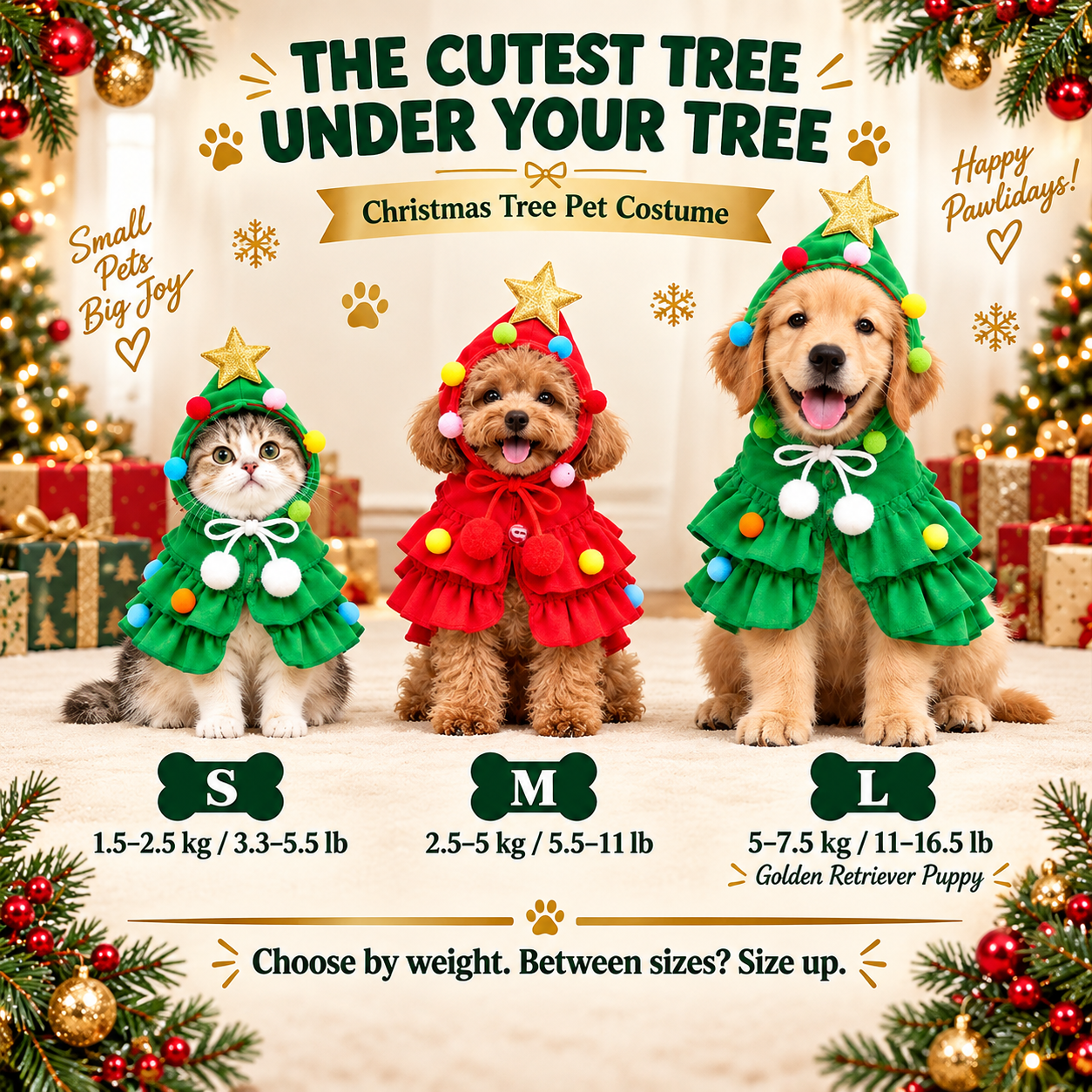 Christmas Tree Pet Costume