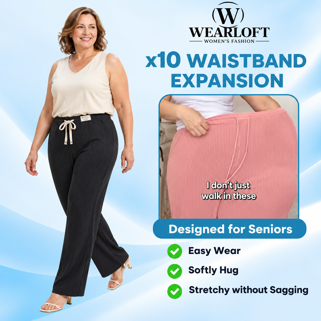 EveraSoft - LAST DAY 70% OFF | Women's Ultra Soft Perfect Drape Pull-On Pants