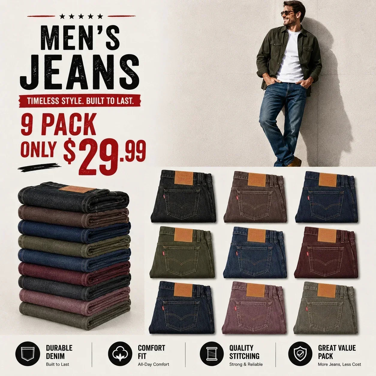 💝💝 Clearance Sale — Limited Stock! 🔥ORIGINAL FIT JEANS111