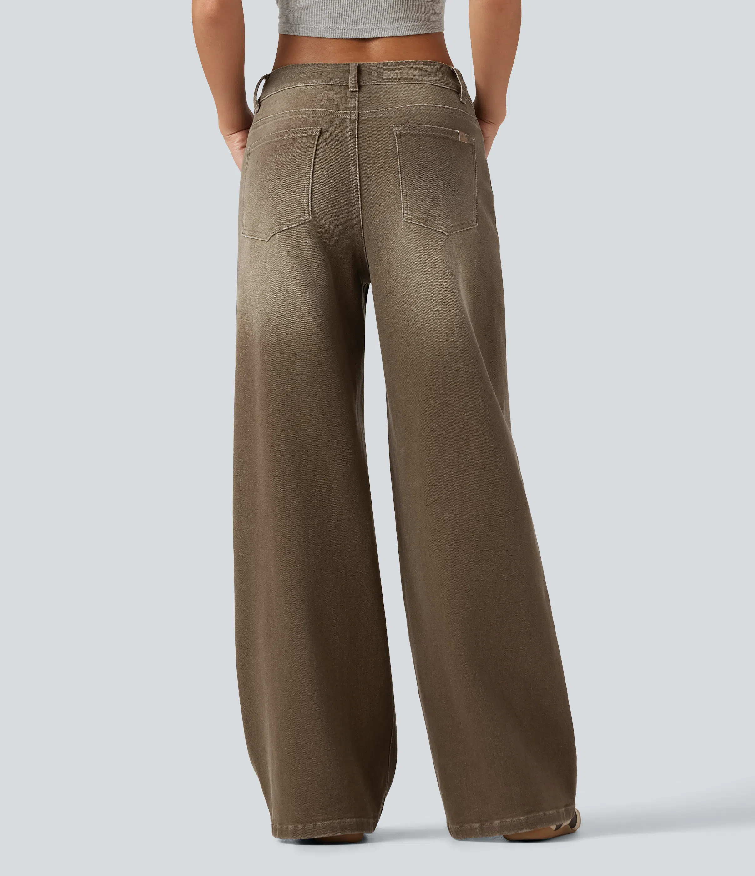 🔥 FALL SALE | 5 FOR ONLY $25.99! Women’s Asymmetric Low-Rise Wide-Leg Jeans – Stretch Denim Everyday Pants