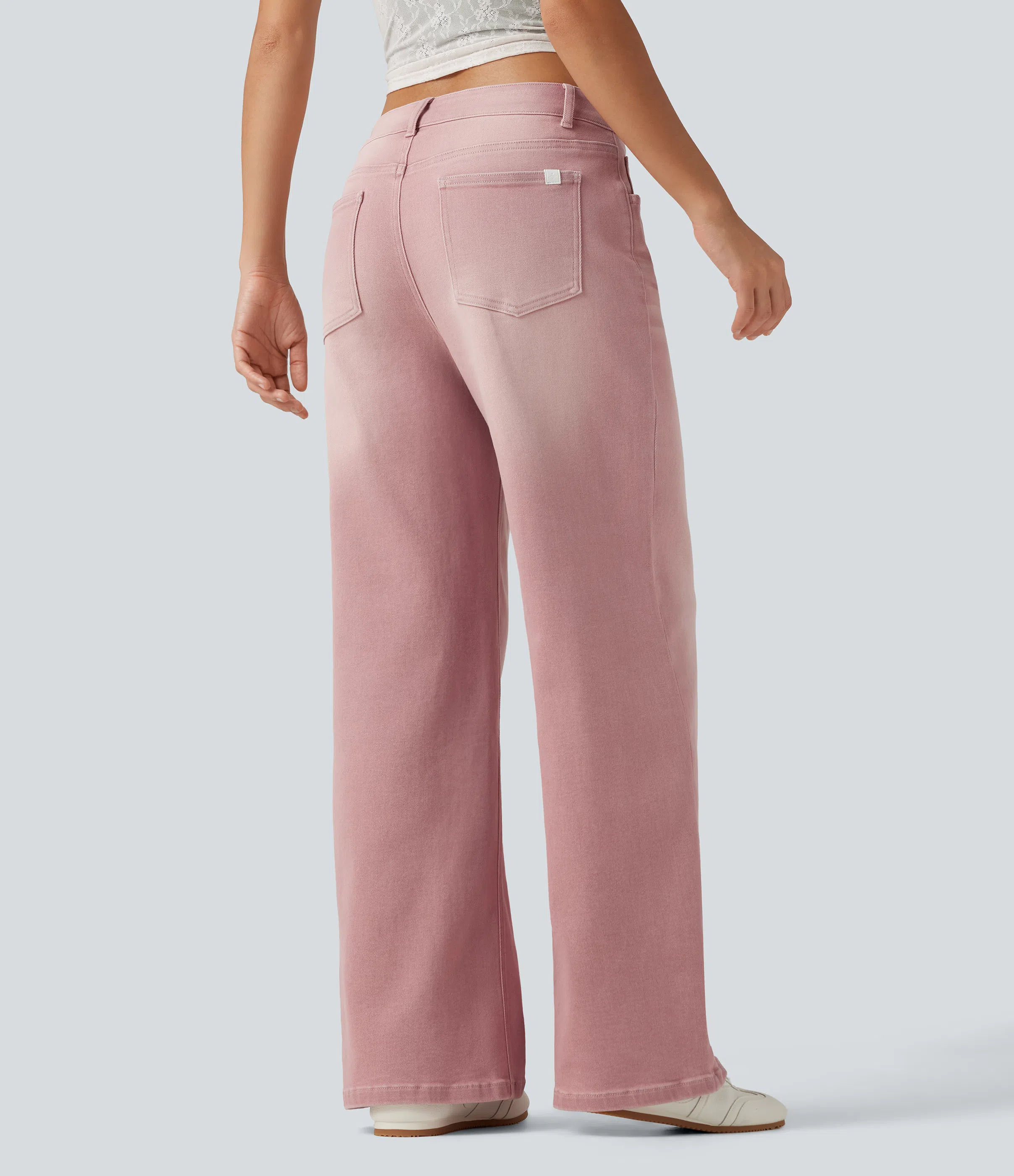 🔥 FALL SALE | 5 FOR ONLY $25.99! Women’s Asymmetric Low-Rise Wide-Leg Jeans – Stretch Denim Everyday Pants