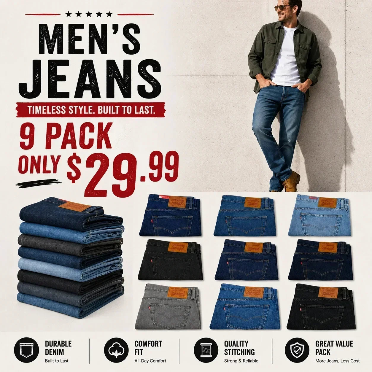 💝💝 Clearance Sale — Limited Stock! 🔥ORIGINAL FIT JEANS111