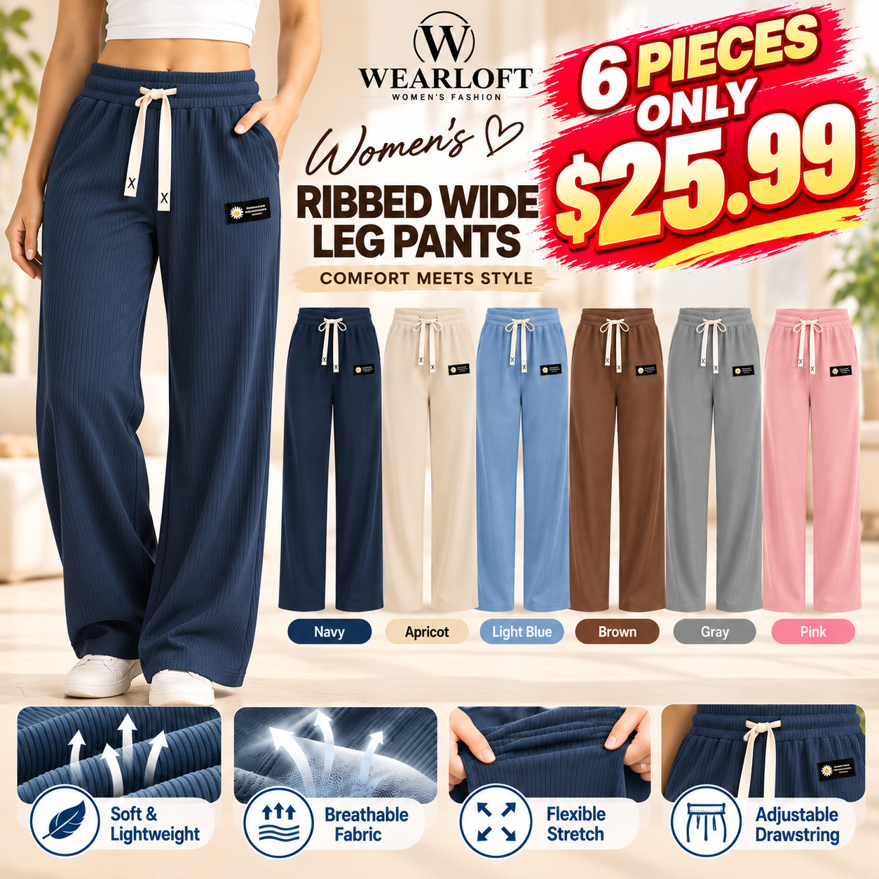 EveraSoft - LAST DAY 70% OFF | Women's Ultra Soft Perfect Drape Pull-On Pants
