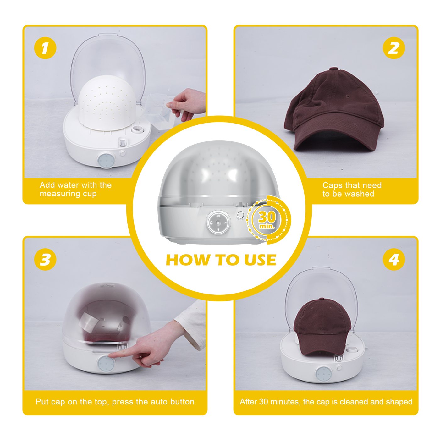 Aygience Hat Care Machine with Steam