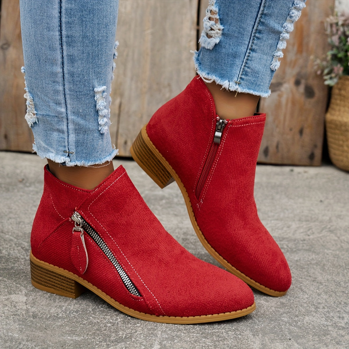voguevina™ Bequeme Damen Stiefeletten, viele Farben, ideal für Herbst und Alltag