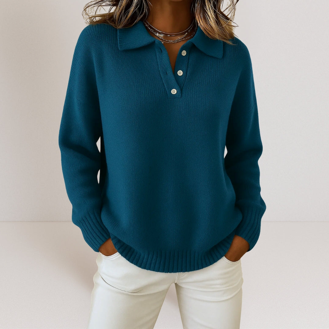 voguevina™ – Weicher Pullover mit Kragen