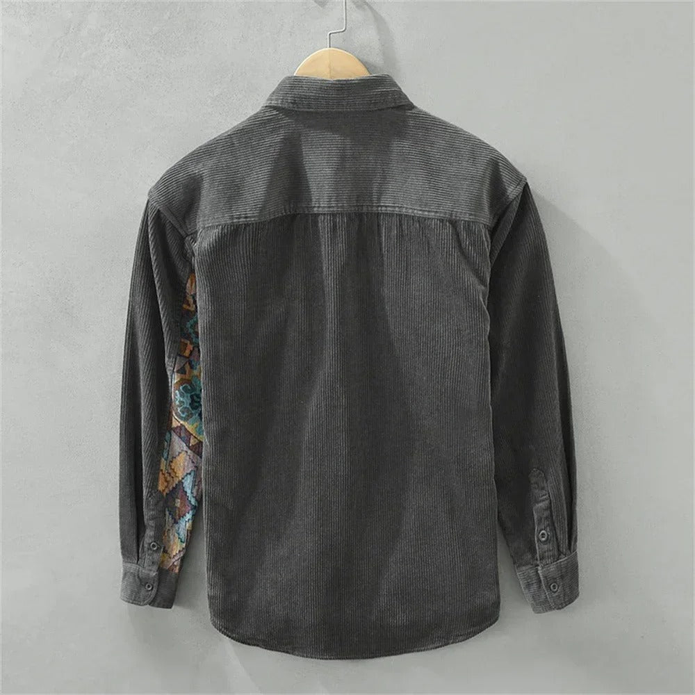 voguevina| Patch-Theory-Hemd aus Cord