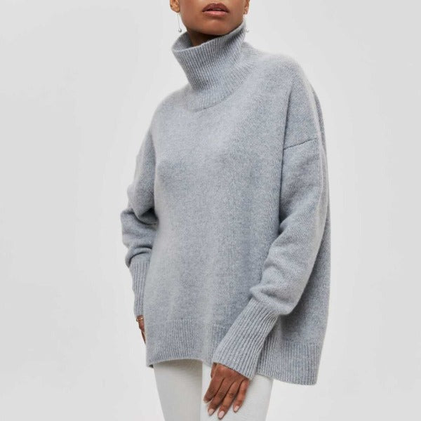 voguevina™ - Pullover mit hohem Kragen