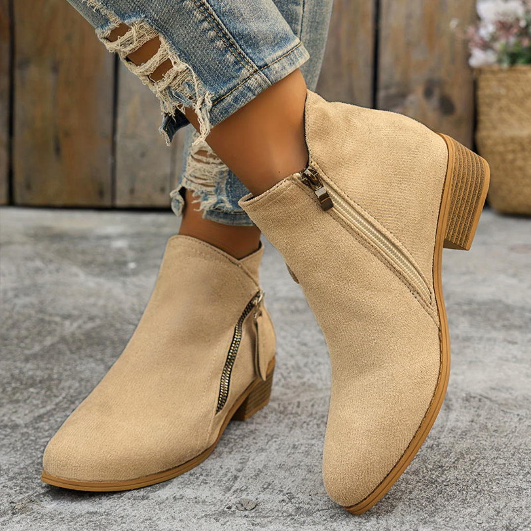 voguevina™ Bequeme Damen Stiefeletten, viele Farben, ideal für Herbst und Alltag
