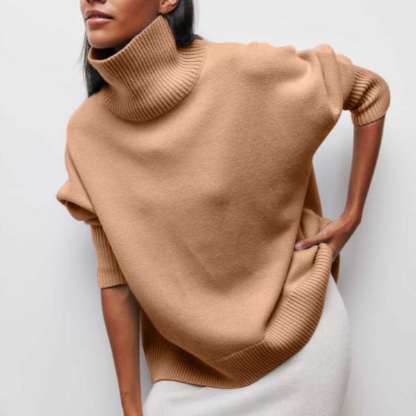 voguevina™ - Pullover mit hohem Kragen