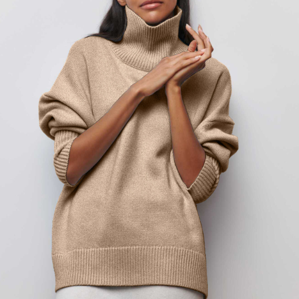 voguevina™ - Pullover mit hohem Kragen