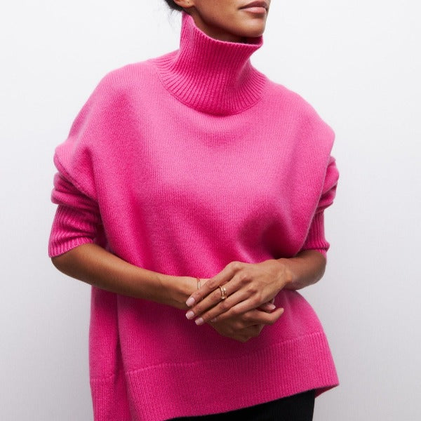 voguevina™ - Pullover mit hohem Kragen