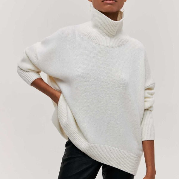 voguevina™ - Pullover mit hohem Kragen