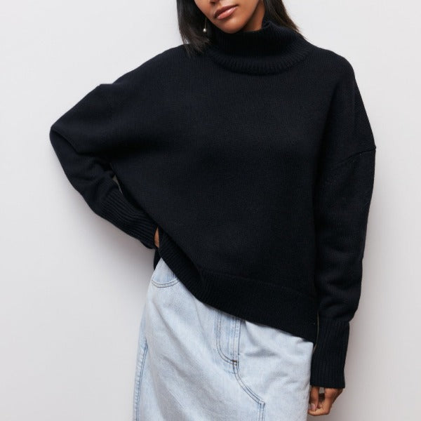 voguevina™ - Pullover mit hohem Kragen