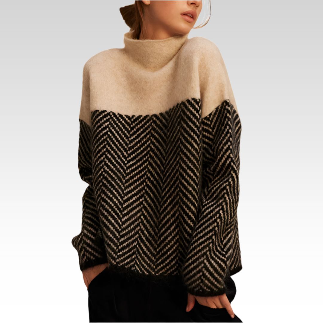 voguevina | Premium Rollkragenpullover aus edlem Strick