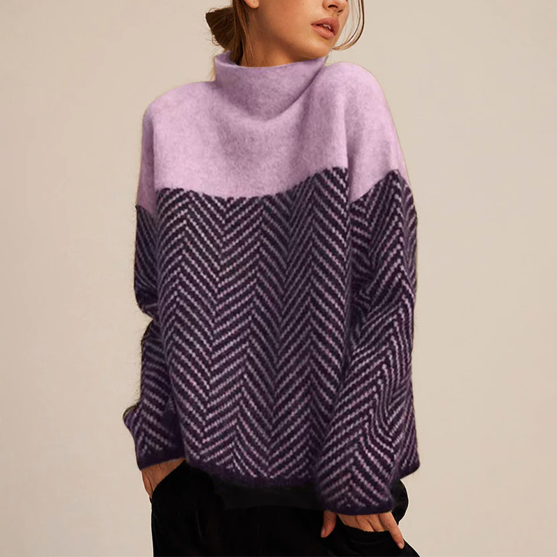 voguevina | Premium Rollkragenpullover aus edlem Strick
