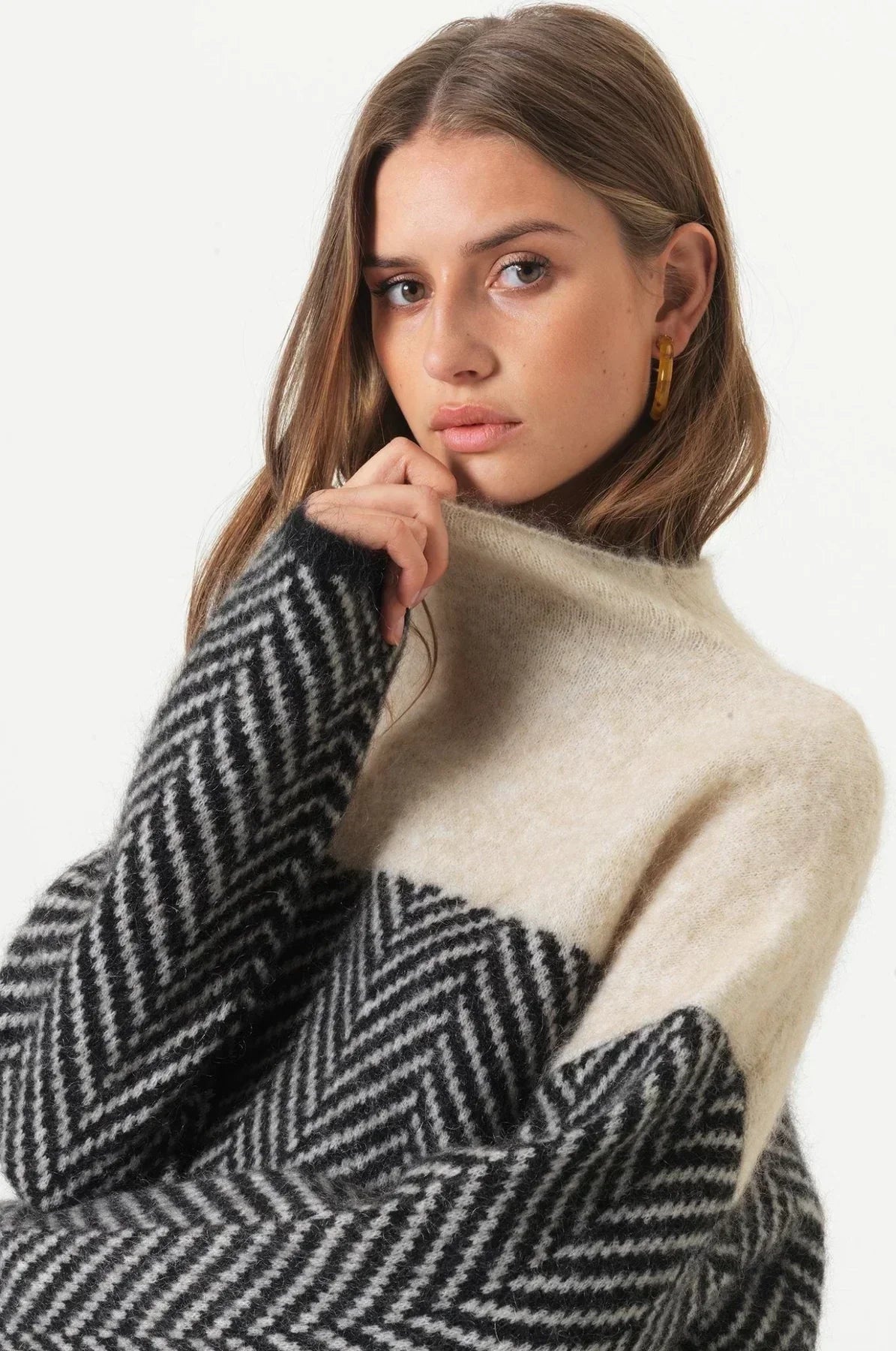 voguevina | Premium Rollkragenpullover aus edlem Strick