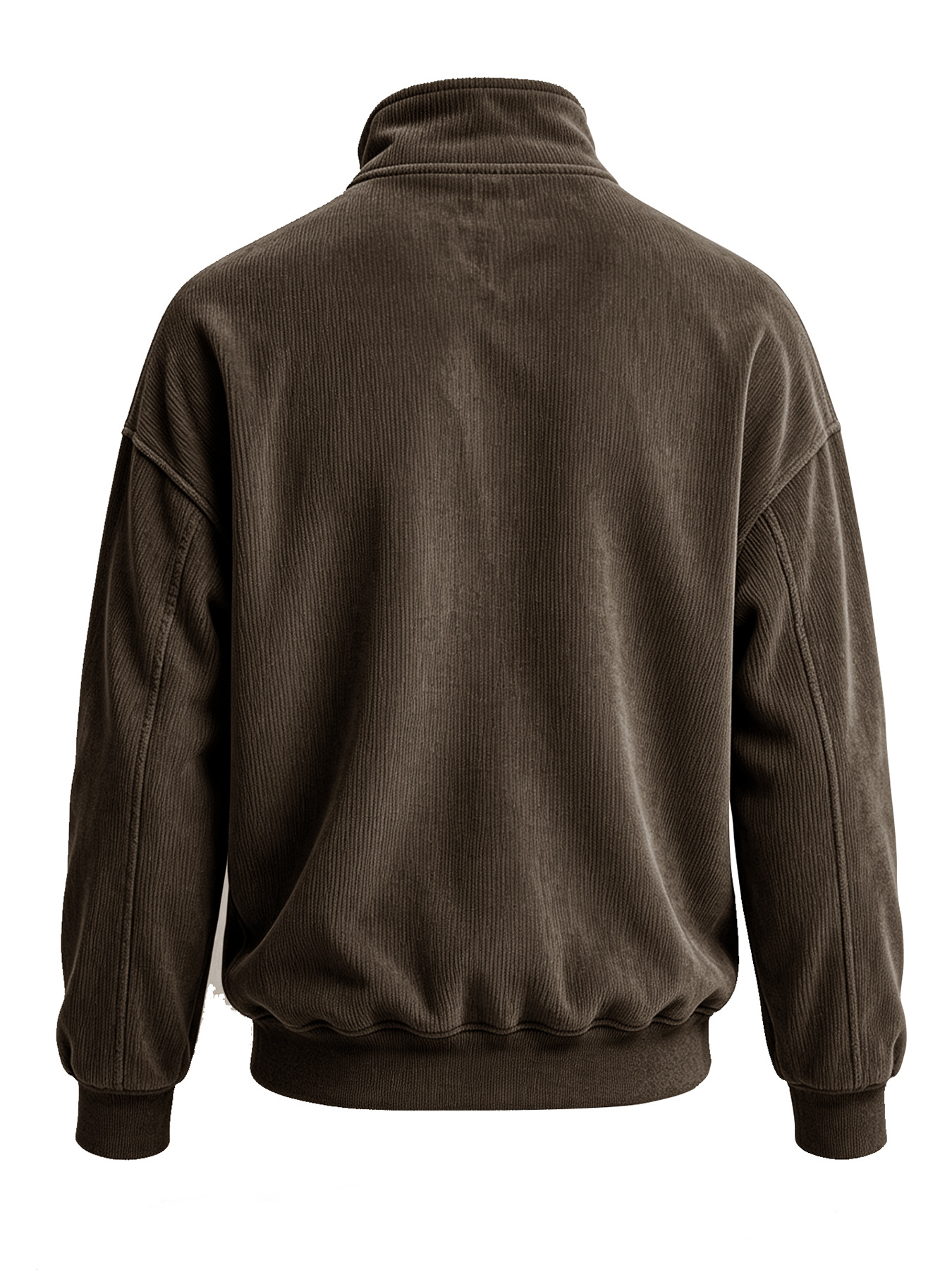Men's Corduroy Stand-Collar Pullover