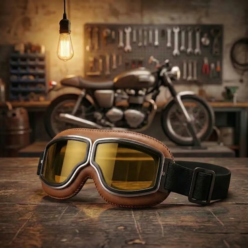 🔥 OTG Vintage Motorcycle Goggles (Fits Over Glasses)-blumpark