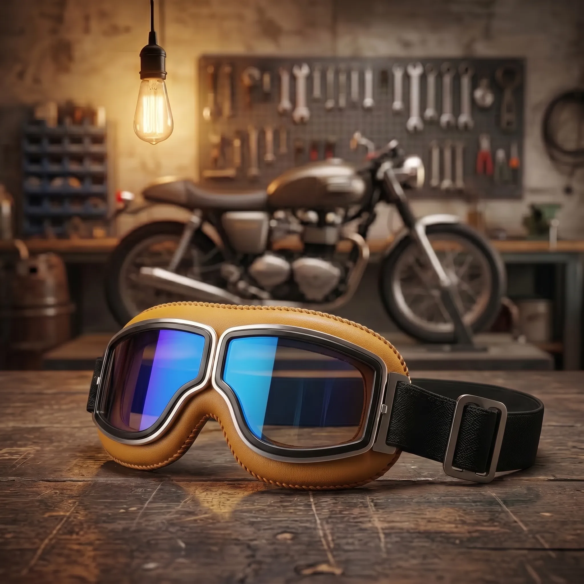 🔥 OTG Vintage Motorcycle Goggles (Fits Over Glasses)-blumpark