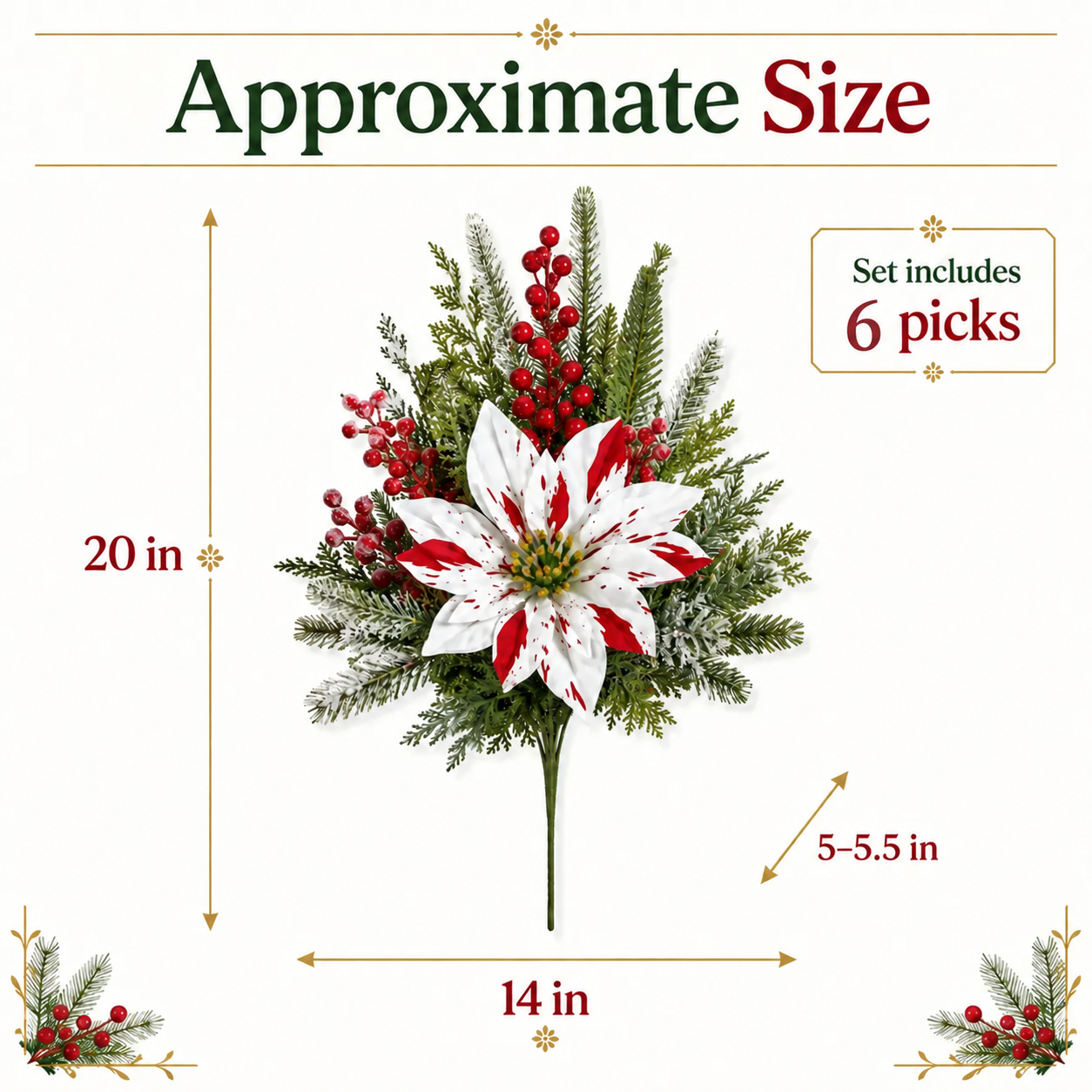 🌸Classic Red Poinsettia Planter Inserts – The #1 Christmas Flower That Never Wilts, Never Fades, Never Needs Watering-blumpark