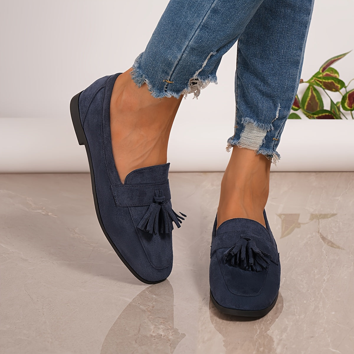 JACQUELINE | COMFORT TASSEL LOAFERS-blumpark