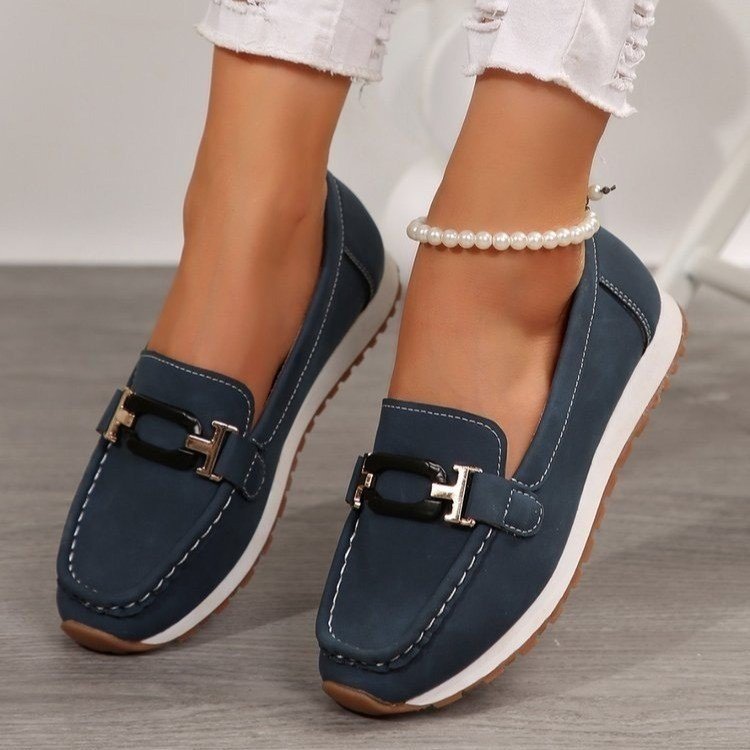 NAOMI | ELEGANT ORTHOPEDIC BUCKLE LOAFERS-blumpark
