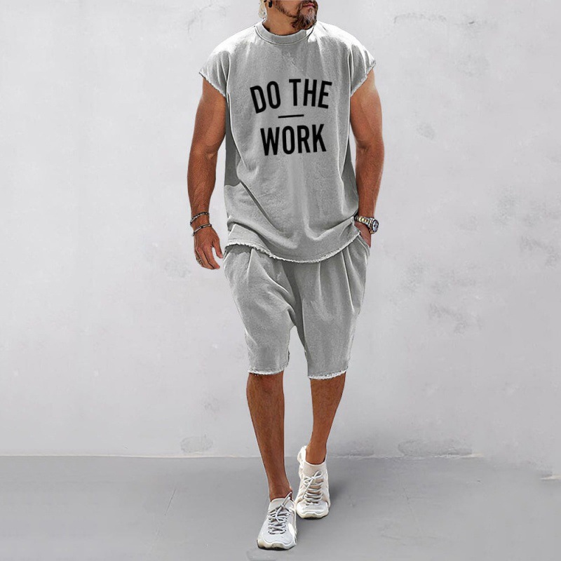 Casual Loose Fit Solid Sports Sets-blumpark