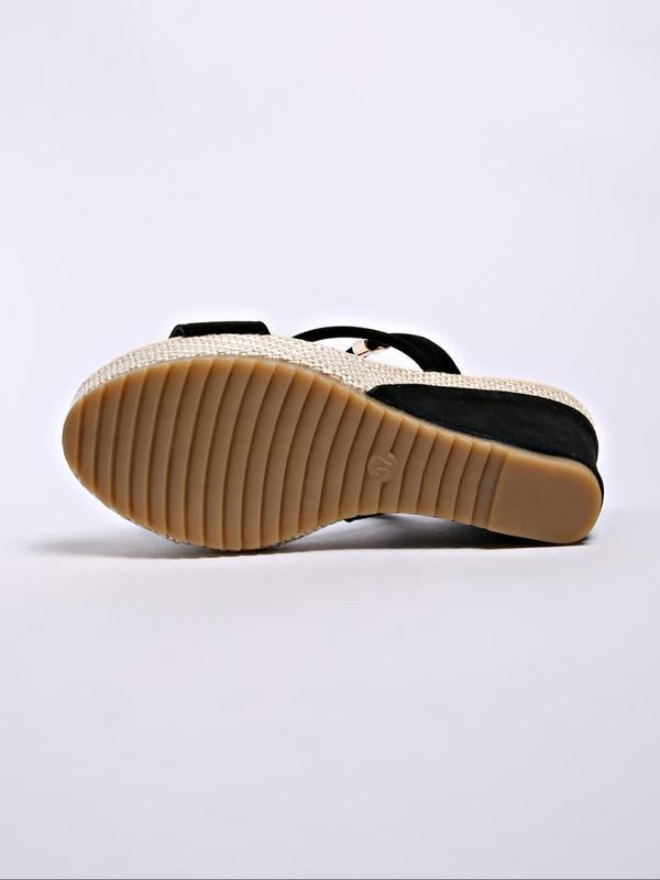 Women's Fashionable Solid Color Platform Wedge Orthopedic Shoes-blumpark