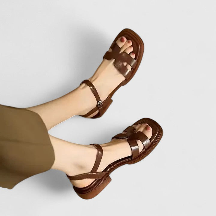 SANDRA | SOPHISTICATED FLAT SANDALS-blumpark
