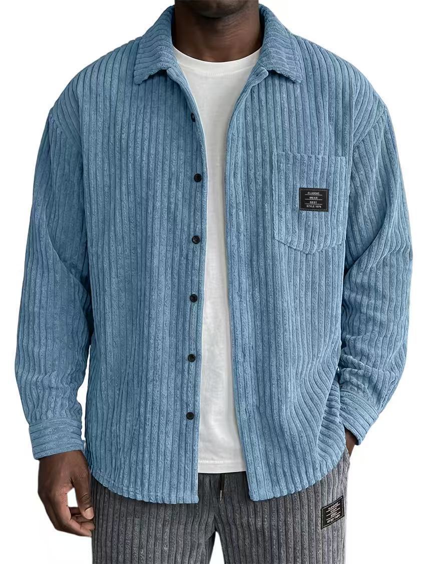 Men's ribbed overshirt product view