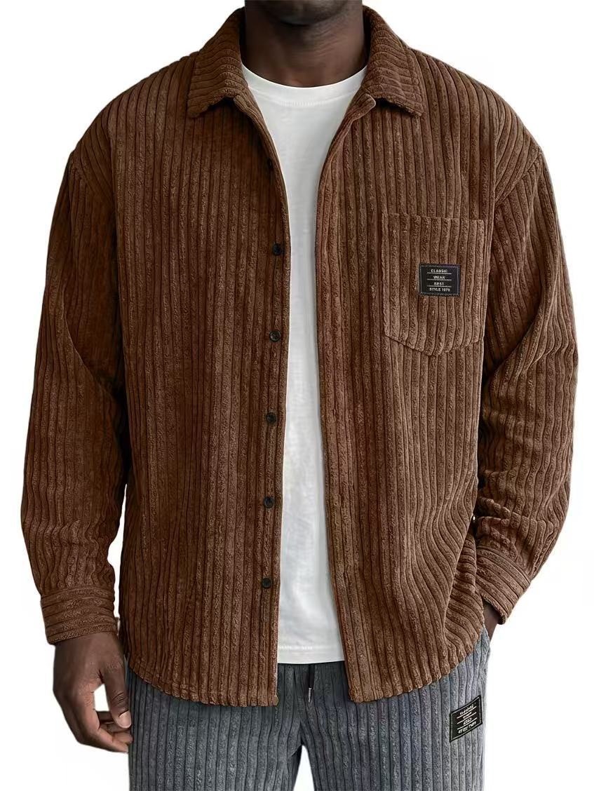 Men's ribbed overshirt product view