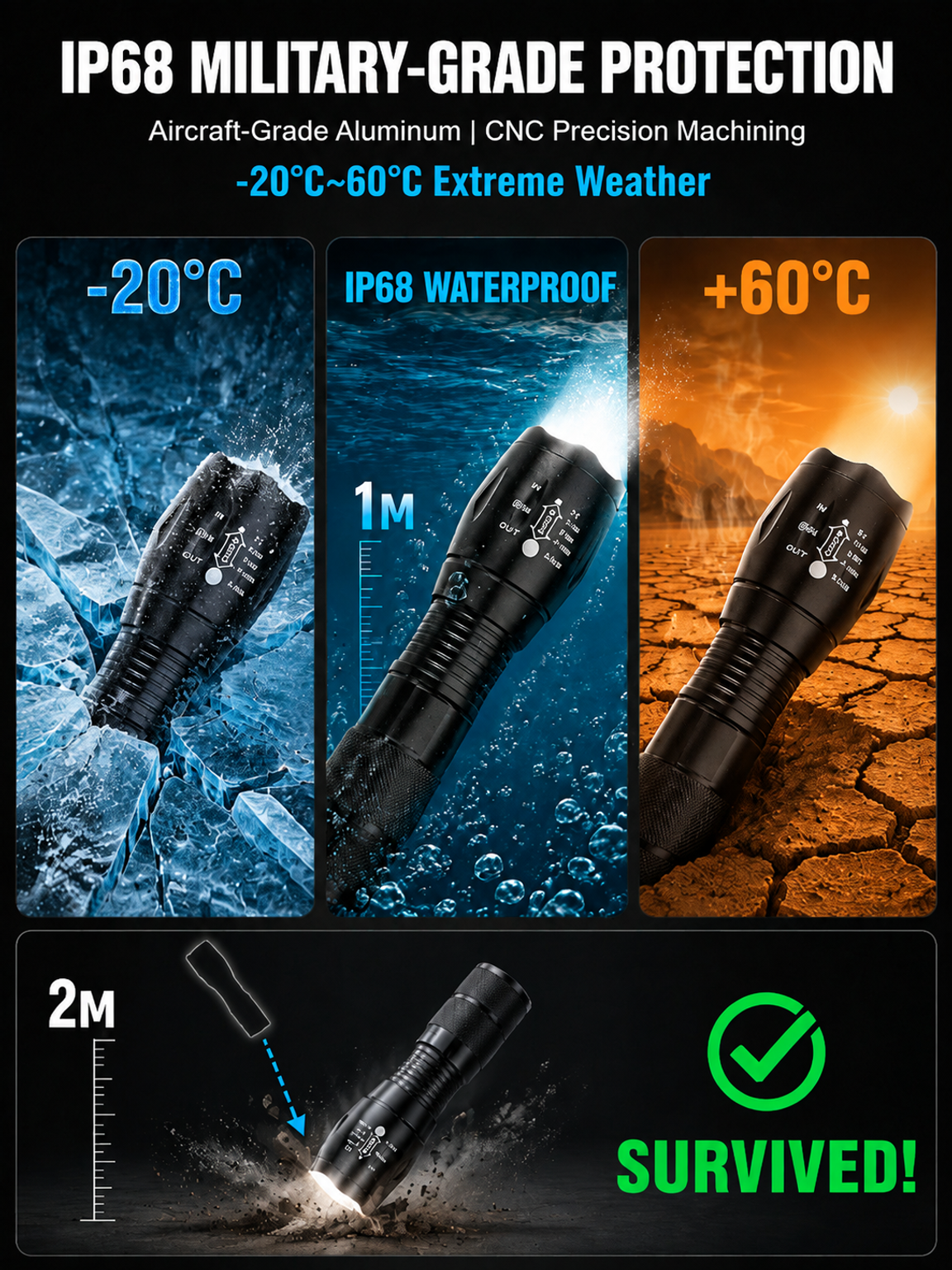 💡 New White Laser Flashlight (2026 Model) — Incredible Brightness, Ultra-Long Range! Dubbed the Sky Cannon, this flashlight features adjustable-focus white laser technology, delivering extreme brightness and an astonishing beam range.