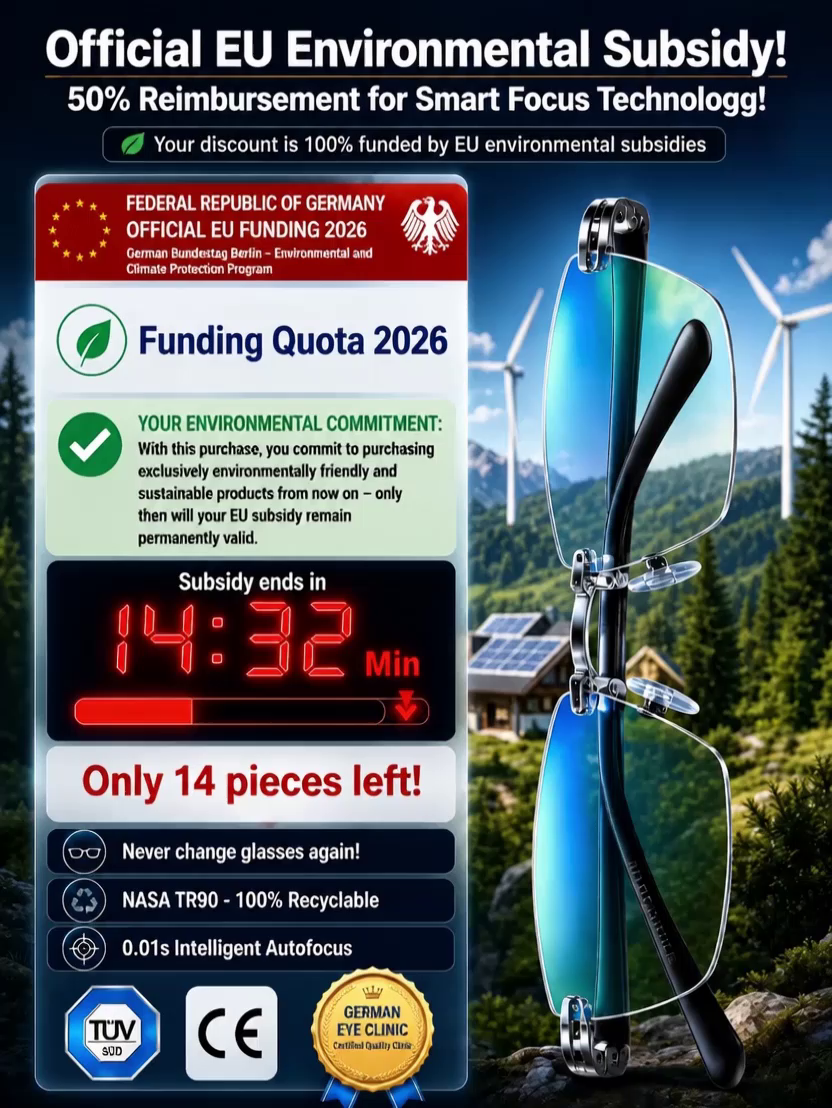 0.01s Auto-Focus Progressive Glasses | +1.00~+7.00 DPT, Stepless for Reading & Driving
