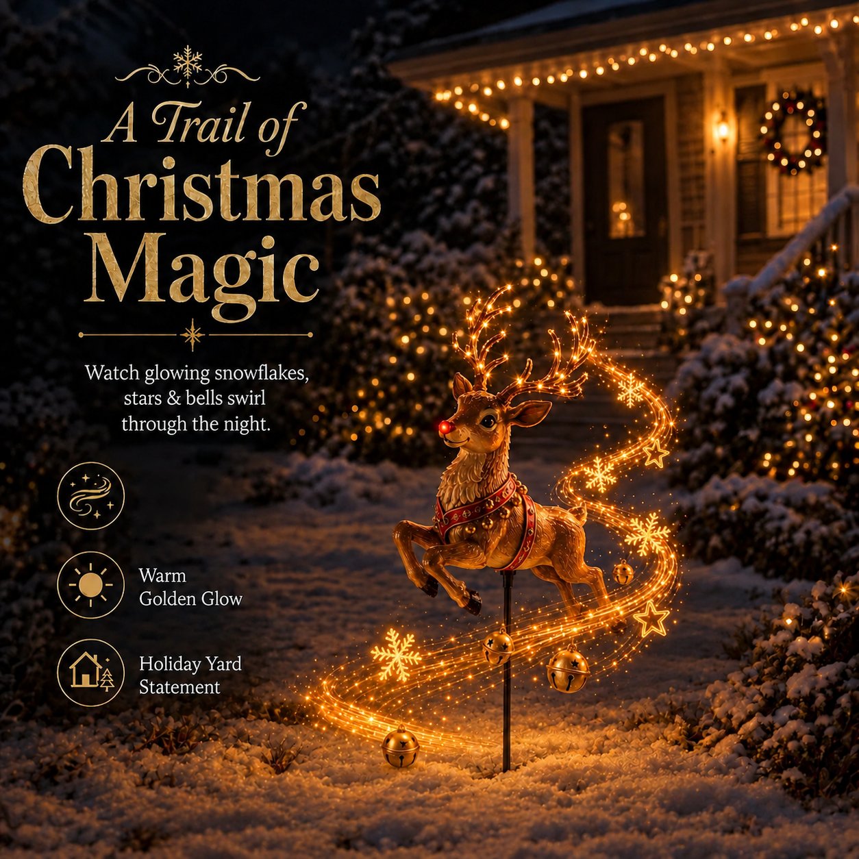 🎄✨ Christmas Magic Garden Collection-Transform Your Yard Into A Winter Wonderland With Enchanted Flowing Lights