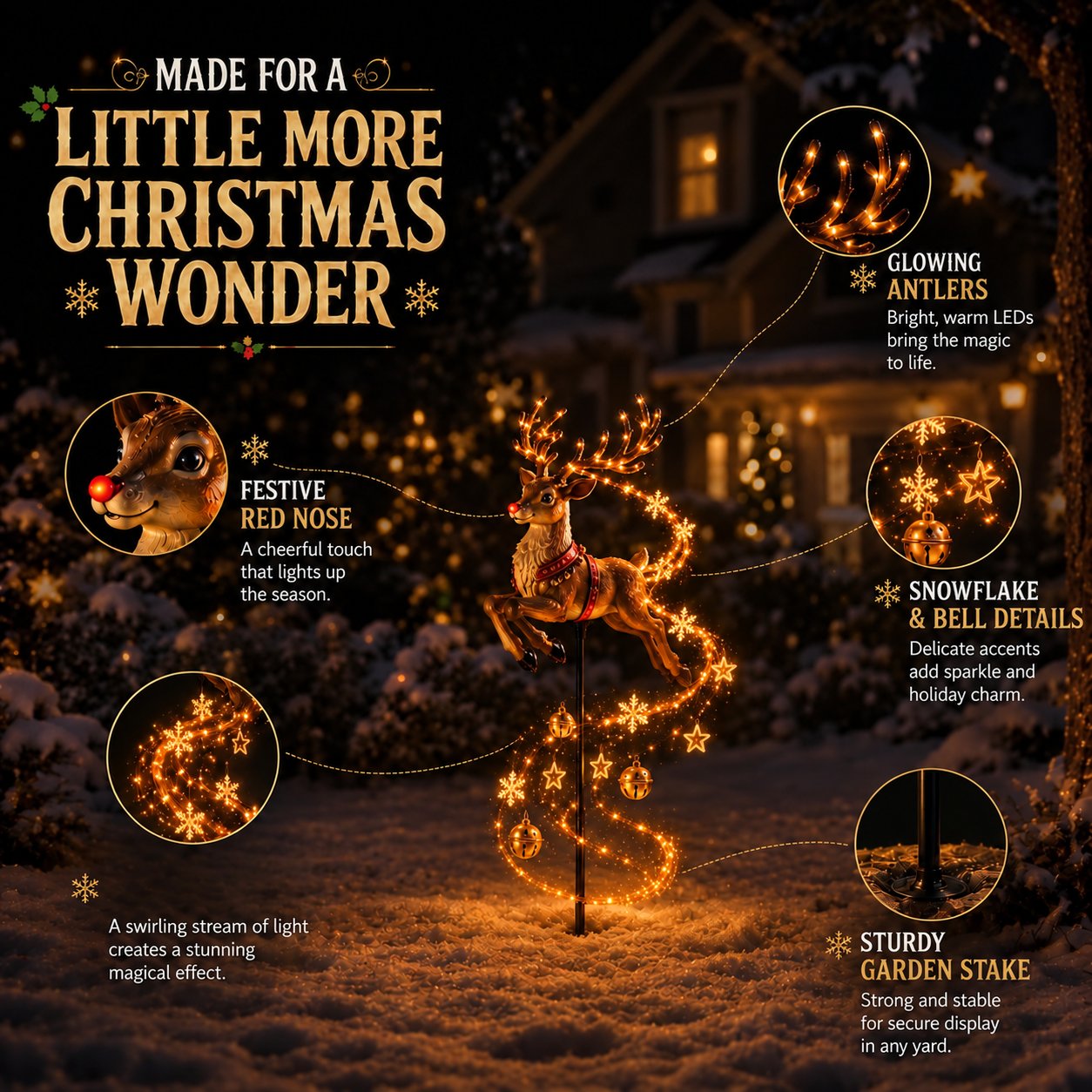 🎄✨ Christmas Magic Garden Collection-Transform Your Yard Into A Winter Wonderland With Enchanted Flowing Lights