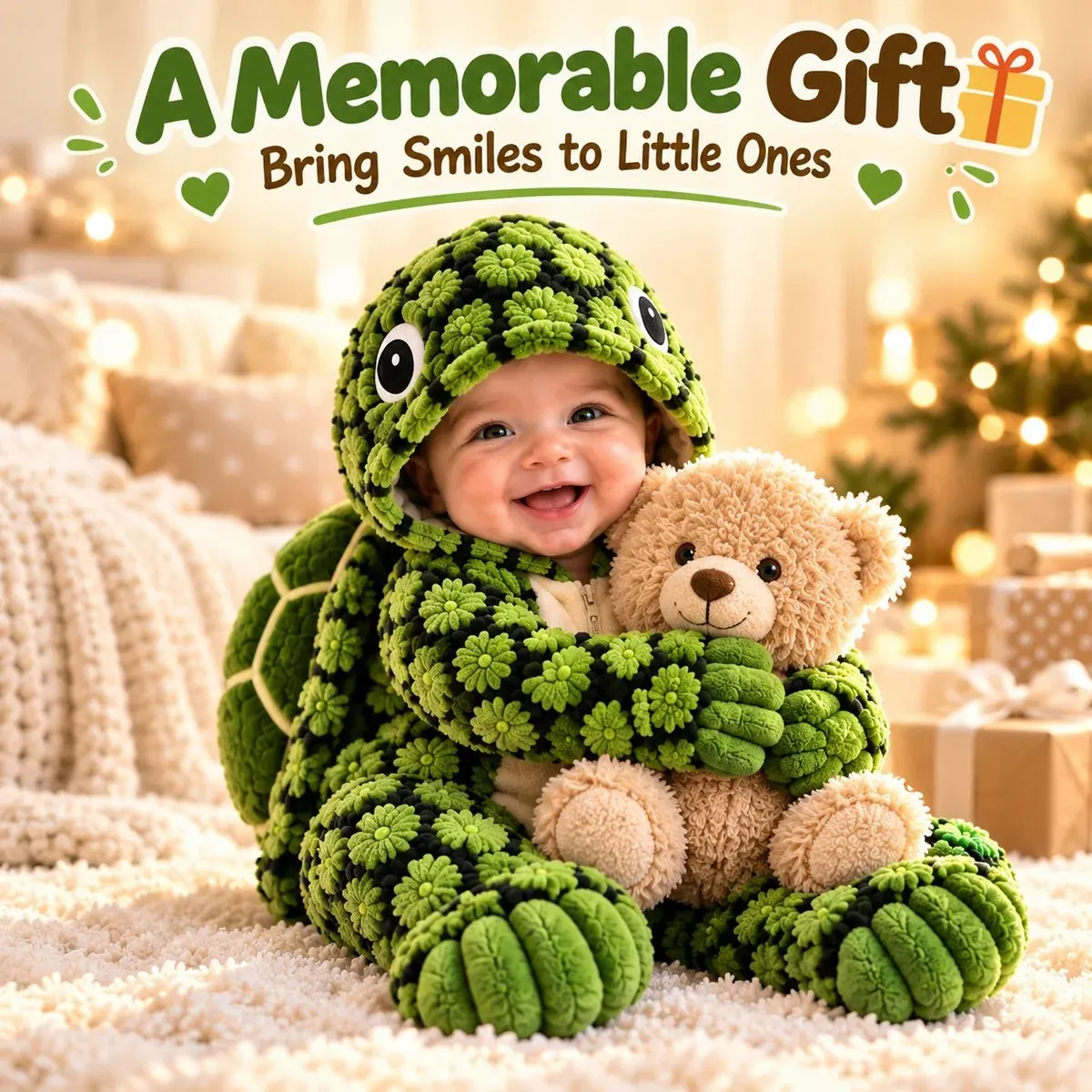 Turtle baby onesie gift idea