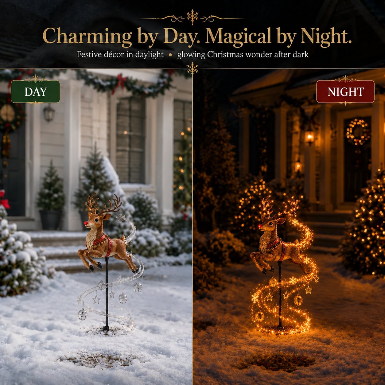 🎄✨ Christmas Magic Garden Collection-Transform Your Yard Into A Winter Wonderland With Enchanted Flowing Lights