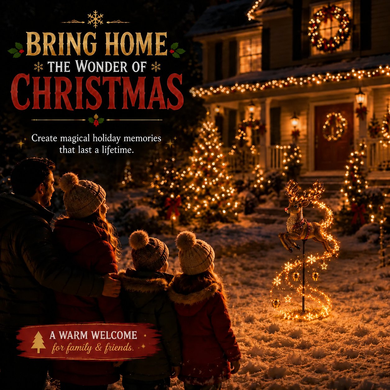 🎄✨ Christmas Magic Garden Collection-Transform Your Yard Into A Winter Wonderland With Enchanted Flowing Lights